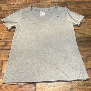 [Nike] Grey Vneck Tee
